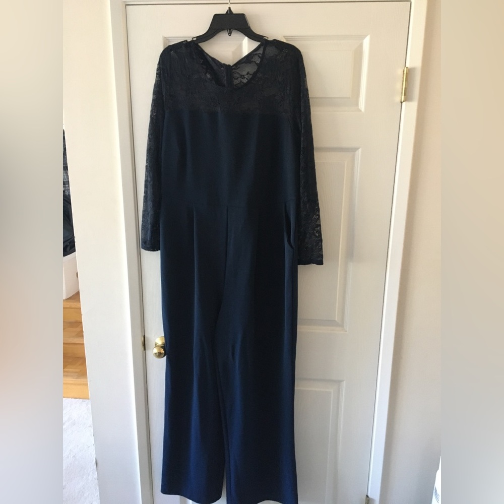 Sz 1X Navy Jumpsuit - Picture 1 of 1